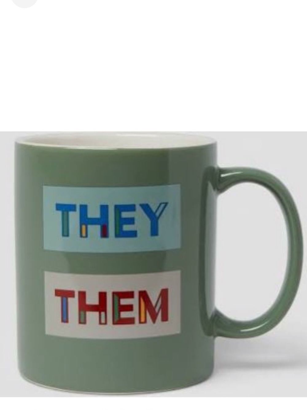 They/Them Pronoun Stoneware Coffee Mug